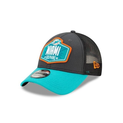 Miami Dolphins Gorra | New Era NFL Draft 9forty Adjustable Cap Mexico - Grises